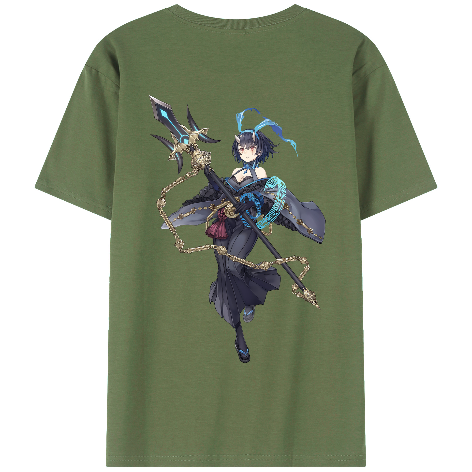 （画像用） 転スラ Regarding Reincarnated to Slime 綿100％ メンズ半袖Tシャツ（バックプリント） 通気性